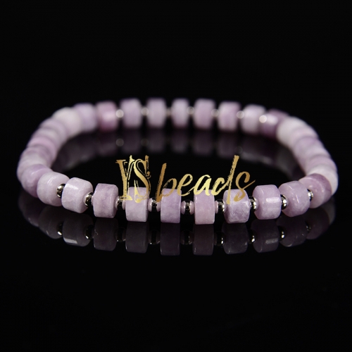 Lepidolite Heshi Bracelet, Approx 3x6mm