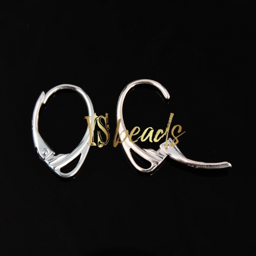 S925 Sterling Silver Earring Hook, Approx 11x17mm