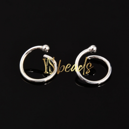 S925 Sterling Silver Ear Clip, Approx 12mm