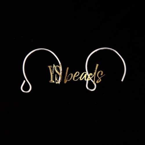 S925 Sterling Silver Earring Hook, Approx 9mm