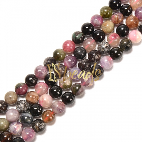 Mixed Color Tourmaline Plain Rounds, Approx 4-12mm