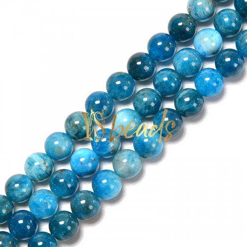 AA Grade Apatite Plain Rounds, Approx 4-12mm
