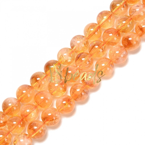 A Grade Huang Ta Citrine Plain Rounds, Approx 6-12mm