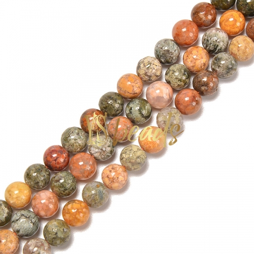 Mixed Colors Ocean Jasper Plain Rounds, Approx 6-12mm