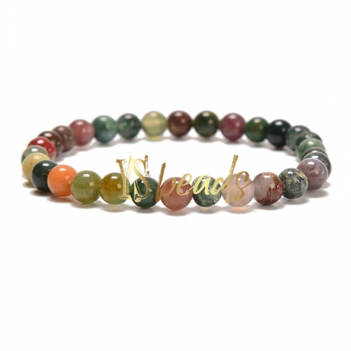 Fancy Jasper Round Bracelet, Approx 4-10mm