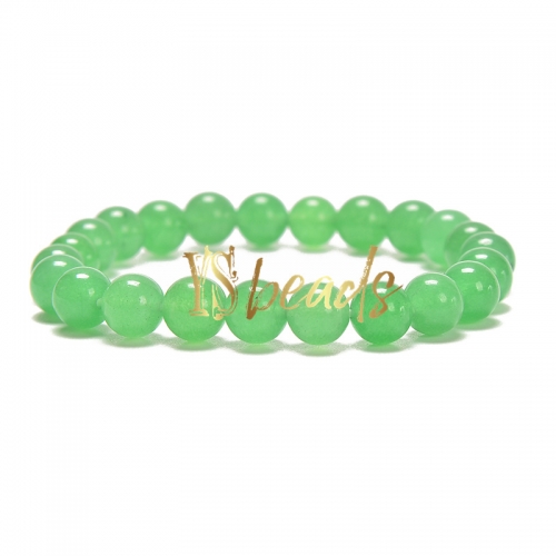 Green Aventurine Round Bracelet, Approx 4-10mm