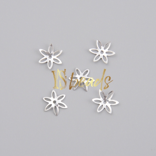 S925 Sterling Silver Caps, Approx 10mm