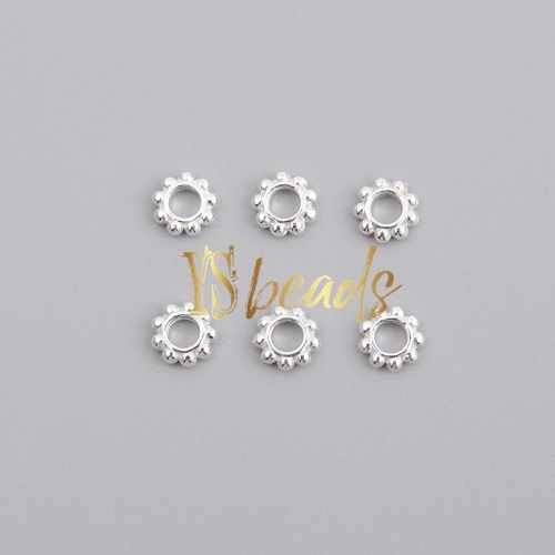 S925 Sterling Silver Space Beads, Approx 5.7mm