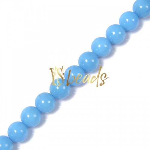 Dyed Mashan Jade Plain Rounds-XS33, Approx 4-14mm