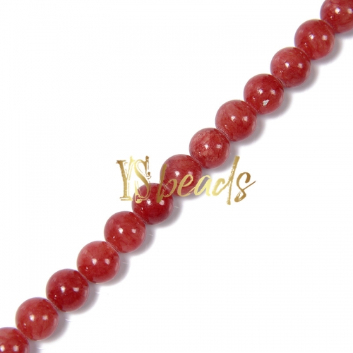Dyed MiHuang Jade Plain Rounds-YXS16, Approx 4-12mm