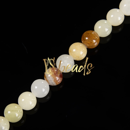 Mixed Colors Jade Plain Rounds, Approx 4-12mm