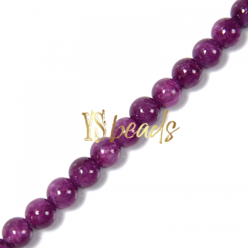 Dyed MiHuang Jade Plain Rounds-NYS11, Approx 4-12mm