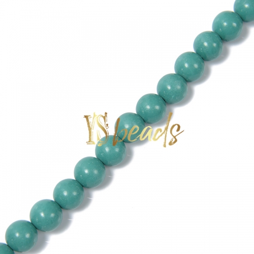 Dyed MiHuang Jade Plain Rounds-YXS28, Approx 4-12mm