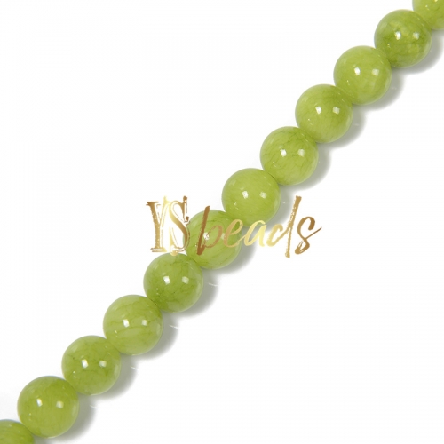 Dyed MiHuang Jade Plain Rounds-NYS12, Approx 4-12mm