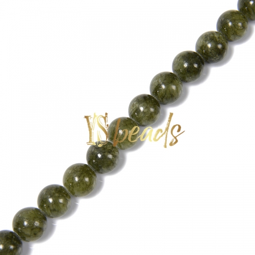 Dyed MiHuang Jade Plain Rounds-YXS26, Approx 4-12mm