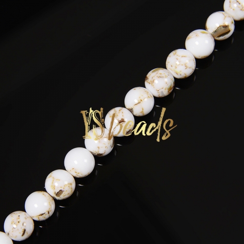 Dyed White Pink Shell (Imitation Turquoise) Plain Rounds, Approx 4-12mm