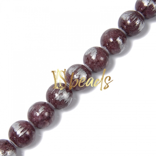 Dyed Coffee Jade with Silver Line Plain Rounds, Approx 4-12mm