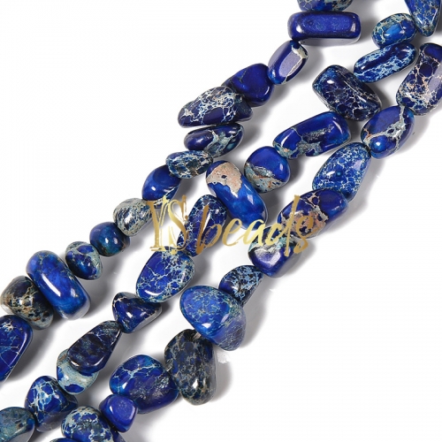 Dyed Lapis Blue Color Impression Jasper Nuggets, Approx 5x8mm