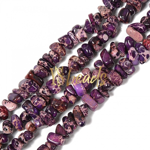 Dyed Purple Color Impression Jasper Nuggets, Approx 5x8mm