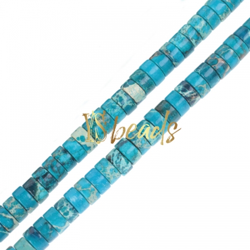 Dyed Turquoise Color Impression Jasper Wheels