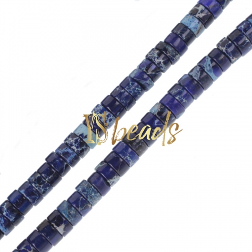 Dyed Lapis Blue Color Impression Jasper Wheels