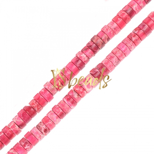 Dyed Pink Color Impression Jasper Wheels