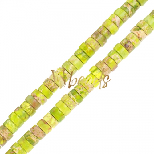 Dyed Apple Green Color Impression Jasper Wheels