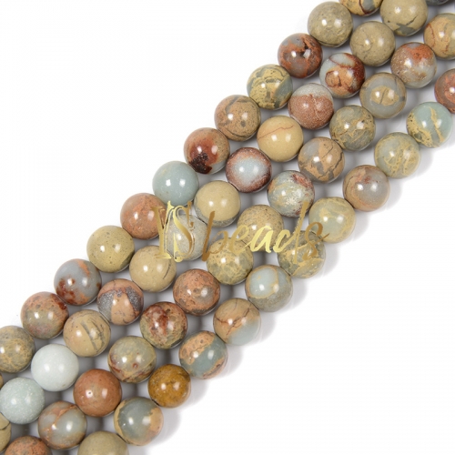 Snake Jasper Jasper Plain Rounds, Approx 4-16mm