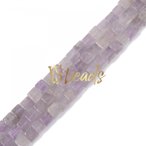 Lavender Amethyst Cubes, Approx 6mm