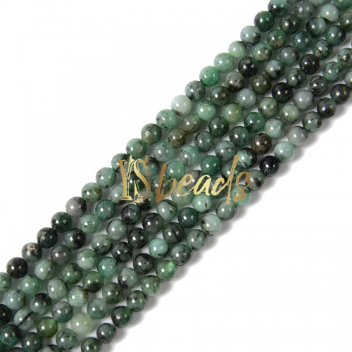 Emerald Plain Rounds, Approx 3-6mm