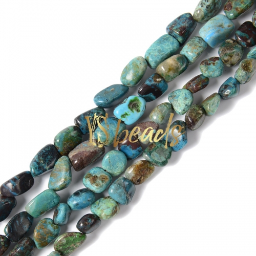 Chrysocolla Nuggets, Approx 10x12mm