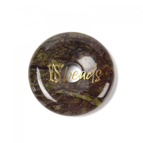 Dragon Blood Jasper Donuts, Approx 30mm