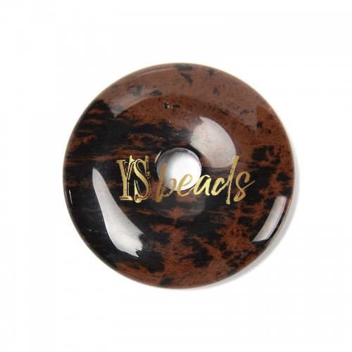 Mahogany Obsidian Donuts, Approx 30mm