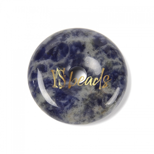 Sodalite Donuts, Approx 30mm