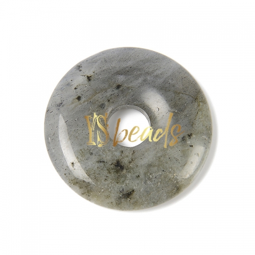 Labradorite Donuts, Approx 30mm