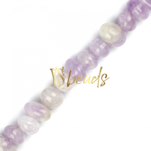 Lavender Amethyst Centre-drilled Nuggets, Approx 6x10-8x12mm