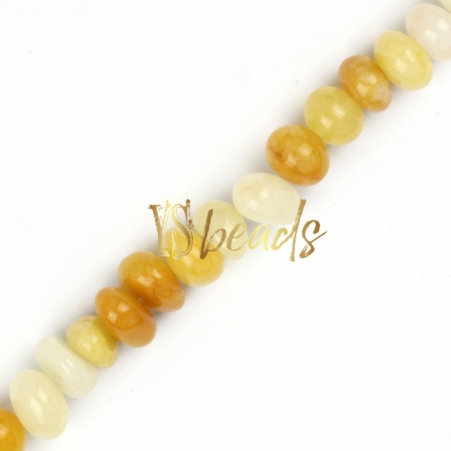 Yellow Jade Centre-drilled Nuggets, Approx 6x10-8x12mm
