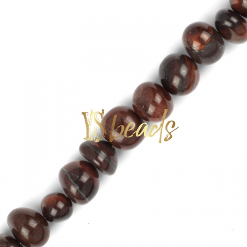 Red Tiger Eye Centre-drilled Nuggets, Approx 6x10-8x12mm