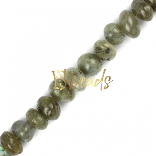 Labradorite Centre-drilled Nuggets, Approx 6x10-8x12mm