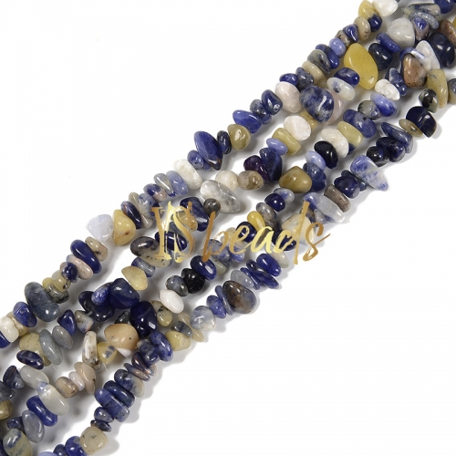Mixed Colors Sodalite Chips, Approx 5x8mm