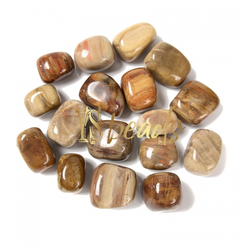 Wooden Jasper Tumbled Stones, Various size