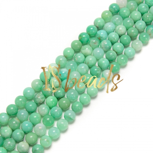 AA Grade Chrysoprase Plain Rounds, Approx 6-10mm