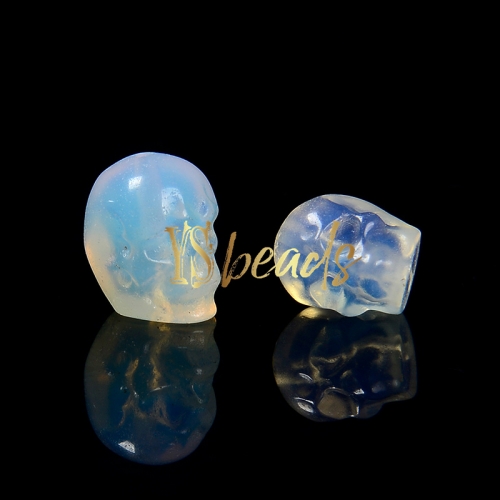 Opalite SKull Shape Beads, Sale by Pcs