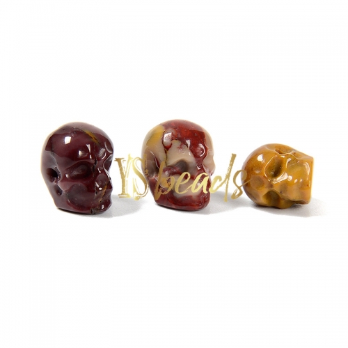 Mookaite SKull Shape Beads, Sale by Pcs