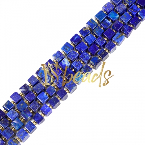 Lapis Lazuli Irregular Cubes, Approx 5-10mm