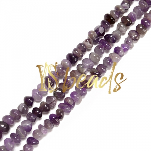 Amethyst Center-Drilled Nuggets , Approx 5x9-8x11mm