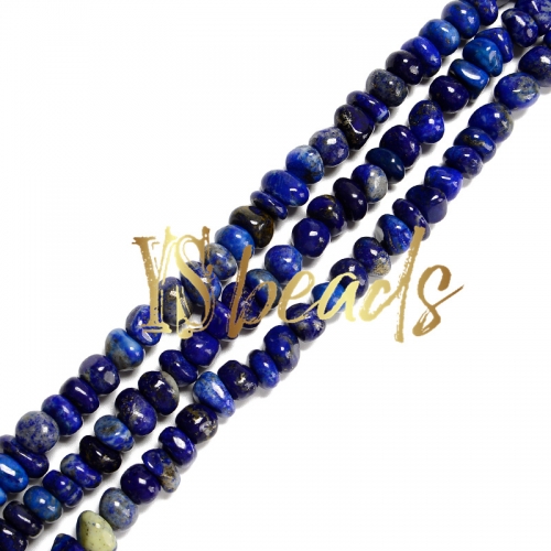 Lapis Lazuli Center-Drilled Nuggets , Approx 5x9-8x11mm