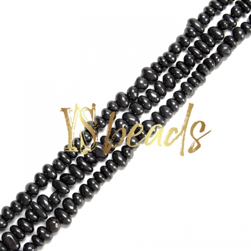 Hematite Center-Drilled Nuggets , Approx 5x9-8x11mm