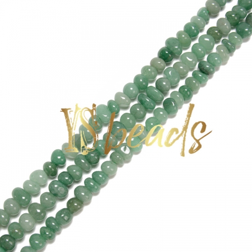 Green Aventurine Center-Drilled Nuggets , Approx 5x9-8x11mm