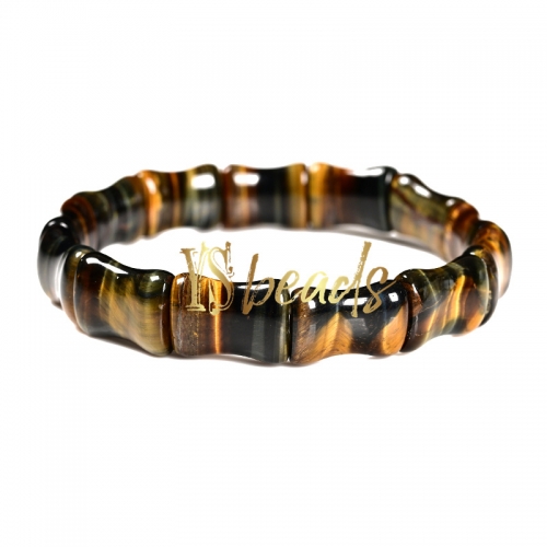 Tiger Eye Rectangle Bracelet, Approx 12x17mm